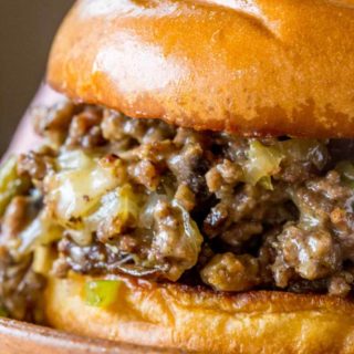 Philly Cheese Steak Sloppy Joes will make you forget your childhood canned sauce memories and make you LOVE sloppy joes again.